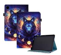 CXTCASE Funda para Lenovo Tab M10 (3rd Gen) 10.1" 2022,Tablet Cárcasa Cuero PU Magnetica para Lenovo Tab M10 3rd Gen,Lobo Espacial