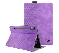 CXTCASE Funda para Lenovo Tab P12 12.7" TB370FU 2023, PU Protectora Carcasa con Función de Soporte para Lenovo Tab P12 2023, Púrpura