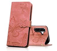CXTCASE Funda para Samsung Galaxy A57 5G, Funda Tapa Libro Movil Carcasa PU Cuero para Samsung Galaxy A57 5G, Rosa