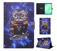CXTCASE Funda para Samsung Galaxy Tab A11 8.7" 2025 / A9 8.7" 2023, Funda de Cuero PU Funda Folio Flip Case Smart Cover con Soporte para Samsung Galaxy Tab A11 2025, búho