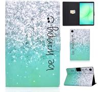 CXTCASE Funda para Samsung Galaxy Tab A11 8.7" 2025 / A9 8.7" 2023, Funda de Cuero PU Funda Folio Flip Case Smart Cover con Soporte para Samsung Galaxy Tab A11 2025, Sonrisa