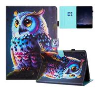 CXTCASE Funda para Samsung Galaxy Tab A9+/A9 Plus (SM-X210/SM-X215/SM-X216B) 11.0", funda protectora con función atril para Samsung Galaxy Tab A9+, búho multicolor