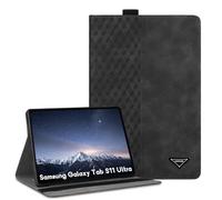 CXTCASE Funda para Samsung Galaxy Tab S11 Ultra 14.6" 2025, PU Protectora Carcasa con Función de Soporte para Samsung Galaxy Tab S11 Ultra 2025 SM-X930 / SM-X936B, Negro