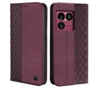 CXTCASE Funda para Sony Xperia 1 VIII, Funda Tapa Libro Movil Carcasa PU Cuero para Sony Xperia 1 VIII, Tipo Libro Flip Wallet Case, Vino Tinto