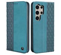 CXTCASE Funda Samsung Galaxy S24 Ultra, Funda Tapa Libro Movil Carcasa PU Cuero para Samsung Galaxy S24 Ultra, Tipo Libro Flip Wallet Case, Verde