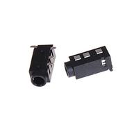 CXVFY 1 0pcs 3. Conector de Audio Femenino de 5 mm. ADEREZO Zócalo de la Toma de Auriculares PJ-320A PJ320A Interfaz de Audio Audio Jack Black