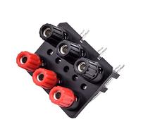 CXVFY 1 unid 2 4 6 Posiciones Pin de Curva Audio Externo Audio Jack Amplificador Amplificador Banana Conecte 4 mm Conector de Enchufe Tornillo Post Bloque de terminales(6 Positions)