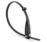 CXWCX Candado de cable con código numérico, candado de acero de 3 dígitos, compacto, ajustable (45 cm) para esquís, cochecitos, scooters eléctricos y equipaje, protección antirrobo portátil
