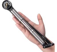 CXWXC Bomba de bicicleta mini 120 PSI con manómetro, bombas de marco para válvulas Presta y Schrader (GRI)