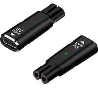 cxxtkcxxlc 5V USB-C Adaptador de Cargador Afeitadora Compatible para Philips Norelco OneBlade QP2724 QP2834 QP1924 MG7910 MG5910 MG9510 Serie(2pcs)