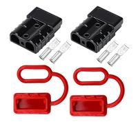 cxxtkcxxlc Battery Connection 50A Plug 2 unidades, Towing Hitch for Winch - Quick Connect Battery Connector, Quick Connect Plug with Dust Caps for Caravan, Car , Motorhome