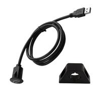 cxxtkcxxlc USB Einbaubuchse 3.0 Verlängerungskabel 1m, 10Gbps Datenübertragung 5V/2A Aufladen, U SB Buchse Einbau mit USB Winkeladapter, wasserdicht staubgeschützt für Auto/Boot/Motorrad