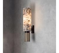 CXYWBD 14.6'' Nordic Style Lights Natural Marble Shade E27 Light Source Metal Wall Lamp for Living Dinning Room Corridor Study Home Lighting Decoration