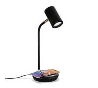 CXYWBD 16.5" Desk Lamp with Wireless Charging Pad Temperature-Controlled Lighting Room, Bedroom and Office Suitable for bedrooms, Living Rooms, Offices, Book(Black)
