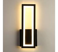 CXYWBD 17W Rectangle Sconces Indoor Iron Lantern Lamp Wall Mounted Light for Study Living Room Dresser Home Bedside Decor Lamp((Bl