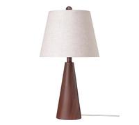 CXYWBD 21.85" Bohemian Table Lamp with Metal and Linen Shade Room, Bedroom, Office, Nightstand, E26 Base Suitable for bedrooms, Living Rooms, Offices, Book(Mahogany Color)