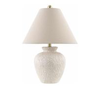 CXYWBD 22" Tall Boho Bedside Table Lamp, Ceramic Body with Linen Blackout Shade Bedroom Nightstand and Room Suitable for bedrooms, Living Rooms, Offices, Book(Beige22 H 15" W x 15" D)