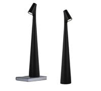 CXYWBD 3-Level Brightness Portable Cordless Table Lamp, Rechargeable Battery, Outdoor, Restaurant Gift, Black 2 Pack Suitable for bedrooms, Living Rooms, Offices, Book