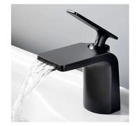 CXYWBD All Copper Waterfall Faucet for Bathroom Vanity Single Hole Hot and Cold Basin Faucet Table Basin Mixer for Toilet Wash Basin