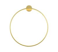 CXYWBD Aluminum Ring LED Lamp, Circle Round Wall Light for Bedroom Restaurant Living Room T-155(Gold Tri Color Light,31.4inch)