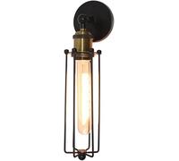 CXYWBD American Loft Industrial Iron Frame Light Fixture Compatible with Corridor Cafe Bar Retro Lamp Indoor Decoration Lighting Wall Sconces