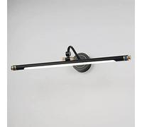 CXYWBD Apliques Murales, luz Cepillada latón Ajustable Aplicador LED LEACHING ILUMINACIÓN del MUBITOR MABIENTO MABILLA MABILLADO Lámparas Improbado Pared baño 4000K L19.31 Pulgadas Lámpara decoración