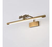 CXYWBD Apliques Murales, luz Led baño Cobre iluminación Retro Maquillaje, Neutral 4000k Vestuario Espejo lámparas tocador lámpara decoración Noche de la Pared, Negro