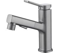 CXYWBD Bathroom Faucets with Pull out Sprayer Bathroom Sink Faucet Hot and Cold Pull Down Single Hole Faucet