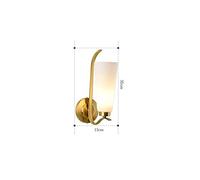 CXYWBD Bedroom Bedside Study Aisle Corridor Copper Lamp Living Room TV Wall Lamp,Onecolor-A(Single Head)