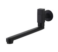 CXYWBD Black Brass Single Lever Kitchen Sink Tap for Bathroom Basin Swivel Taps for Kitchen Sink and Bathroom Washbasin Single Cold Water Faucet