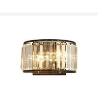 CXYWBD Brown Mounted Light with E14 Crystal Lamp Shade Wall Sconces