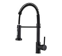 CXYWBD Commercial Brass Kitchen Faucet with 2 Function Sprayer ° Rotation Deck Mounted Sink Tap Brushed Finish
