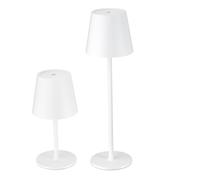CXYWBD Cordless Portable LED Table Lamp, Rechargeable Height Adjustable, Dimming, Waterproof, Restaurant, Outdoor, 2 Pack Suitable for bedrooms, Living Rooms, Offices, Book(White)