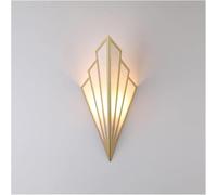 CXYWBD Creative Corridor Aisle Staircase Bedside Lamp Fan Shaped Indoor Decoration Lighting E14 5W Wall Light Strip Bedroom Lights(Gold(Gold,C