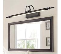 CXYWBD Creative Lamps Bronze Black Bathroom Lighting Kitchen Long Mirror Light Compatible with Bedroom Makeup Living Room Wall Mounted Lamp (Ni(Bl