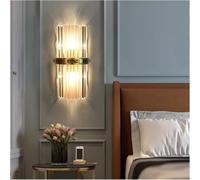 CXYWBD Crystal Bedside Copper - Antlers Light On The Indoor Decorative Lamp Compatible with Living Room Bedroom Aisle Wall Sconces