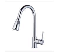 CXYWBD Degree Swivel Single Handle Kitchen Faucet with Pull out Sprayer Copper/Chrome/Nickel/Gold Finish Single Hole Sink Faucet for Easy Use and Cleaning
