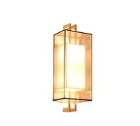 CXYWBD Fashion Minimalist Pure Copper Material Style Light Bedroom Bedside Living Room Aisle Television Study Wall Lamp,