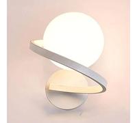 CXYWBD Glass Lamps with G9 Base Metal Sconces Personality Background Living Wall Light for Corridor Room Hote Stairs Entrance,White