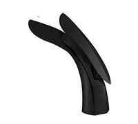 CXYWBD Gold Brass Bathroom Faucet Single Handle Basin Mixer Tap with Leaf Shape Black Finish