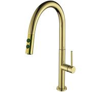 CXYWBD Gold Touch Sensor Kitchen Sink Mixer Tap with Pull out Sprayer Hot and Cold Water Faucet
