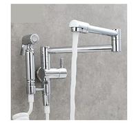 CXYWBD In Wall Single Cold Water Faucet for Kitchen Sink & Stove Foldable Pot Filler Faucet with Pressurized Washing Feature for Mop Pool and Laundry Ideal for Woman Washer.