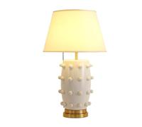 CXYWBD Inch Ceramic Table Lamp, Spherical Farmhouse, Room, Bedroom, Office and Home Decor, White Suitable for bedrooms, Living Rooms, Offices, Book