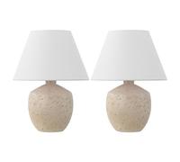 CXYWBD Inch Minimalist Resin/Iron LED Table Lamp Set of 2 Bedroom, Room, Office, College, Nightstand Decoration Suitable for bedrooms, Living Rooms, Offices, Book(Cream)