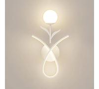 CXYWBD Indoor Acrylic 15W Bedside Night Light Living Room Decorative Corridor Stairs Wall Washing Lamp Flower Shape Atmosphere Light(G)