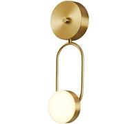 CXYWBD Kid's Decorate Indoor Acrylic Lamp Mid Century Globe H65 All Copper Gold Wall Light for Dining Living Room Bedroom Study Room(A)(A)