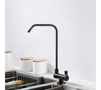 CXYWBD Kitchen Faucets Water Filter Faucet with ° Rotation Folding Reverse Osmosis Utility Sink Faucet,Chrome-Black(Black)