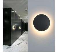 CXYWBD Lamp, 15W Lamps Indoor Bedroom Aisle Lights Rectangle Round Shape White Black Painted Home Lighting Wall Sconces