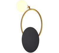 CXYWBD Lamps & All Copper Lamp Creative Round Indoor Sconces Mid Century Art Deco Wall Mounted Lights for Bedroom Living Room Bathroom Hallway Corridor Kitchen Bla