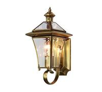 CXYWBD Lamps Brass Light Outdoor Lantern Lamp IP55 Waterproof Garden Terrace Patio Porch Wall Sconces Copper Gold * 37cm